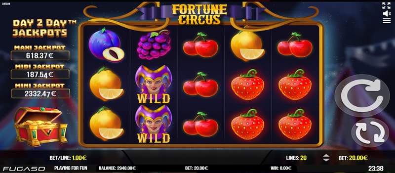 jackpot fortune circus