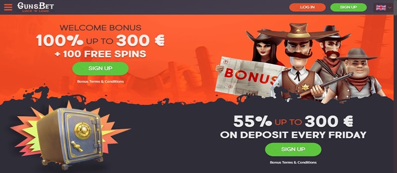 gunsbet casino-bonussen