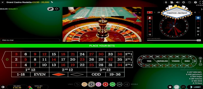 roulette live casino boekarest